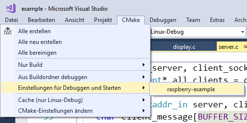 Visual Studio - launch.vs.json öffnen